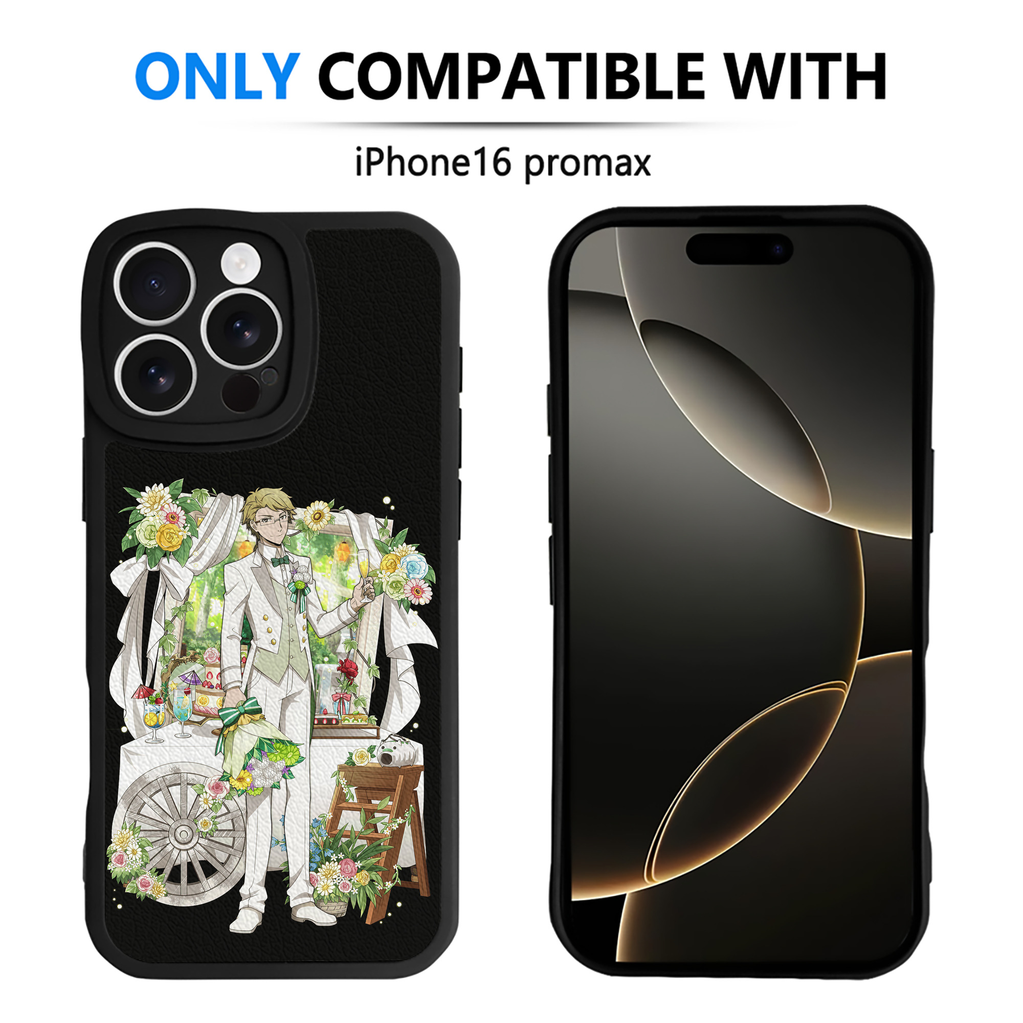 （画像用） 文豪ストレイドッグス Bungo Stray Dogs 【iPhone 16シリーズ対応】シリコンスマホケース（レザー調） 材質：シリコン